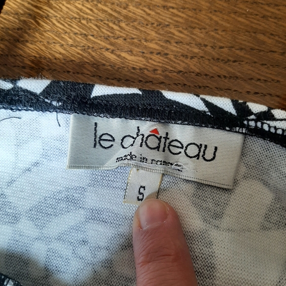 Vintage 90s Le Chateau 1 piece dress with biker shorts built-in bra - Picture 6 of 10